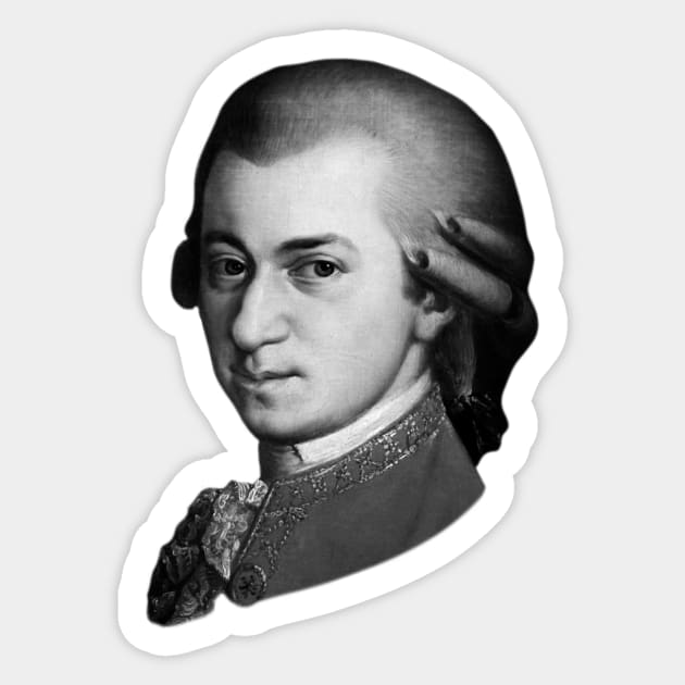 Wolfgang Amadeus Mozart Sticker by TheMusicophile